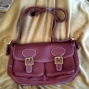 Red Suede Pocketbook. New without tag, never carried.